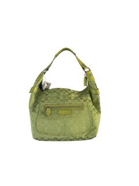 💚 Coach Penelope Hobo Bag Lime Green Y2K Vintage Signature Jacquard-Rare NWT